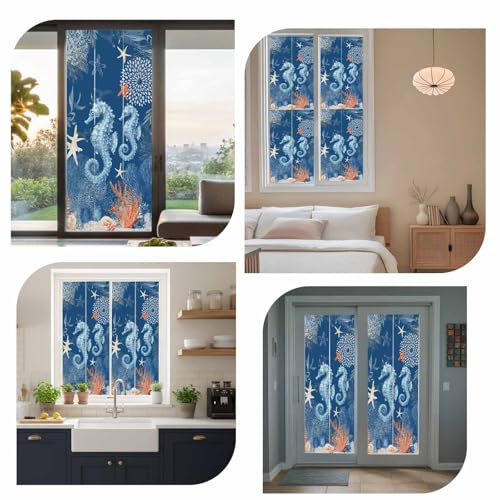Película Frosted para Ventana 17.7x39.3 pulgadas Azul Oscuro miniatura 7