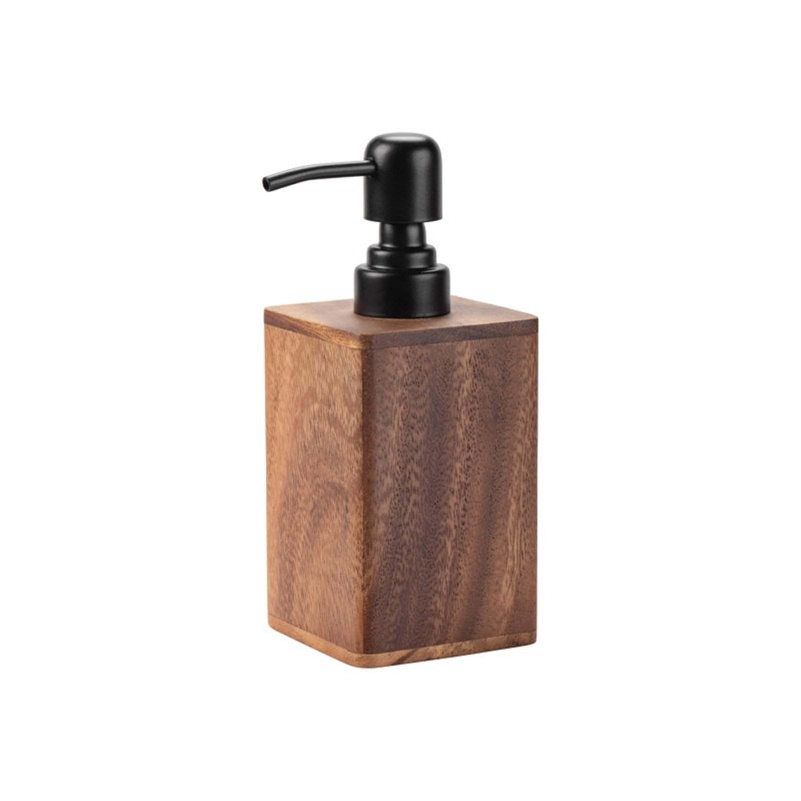 Mdnipqbam One Color Exquisite Wooden Countertop Soap Dispenser With A Pump And Lotion Container For Refilling For Bathroom(M)