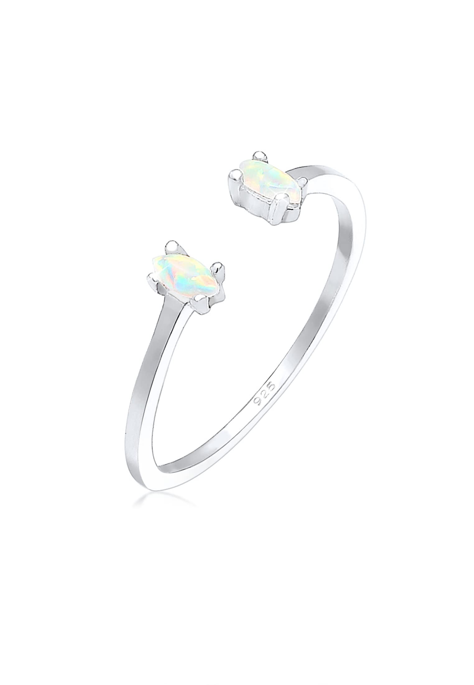 Elli Women's 925 Sterling Silver Solitaire Anniversary Ring O 0602350618_54
