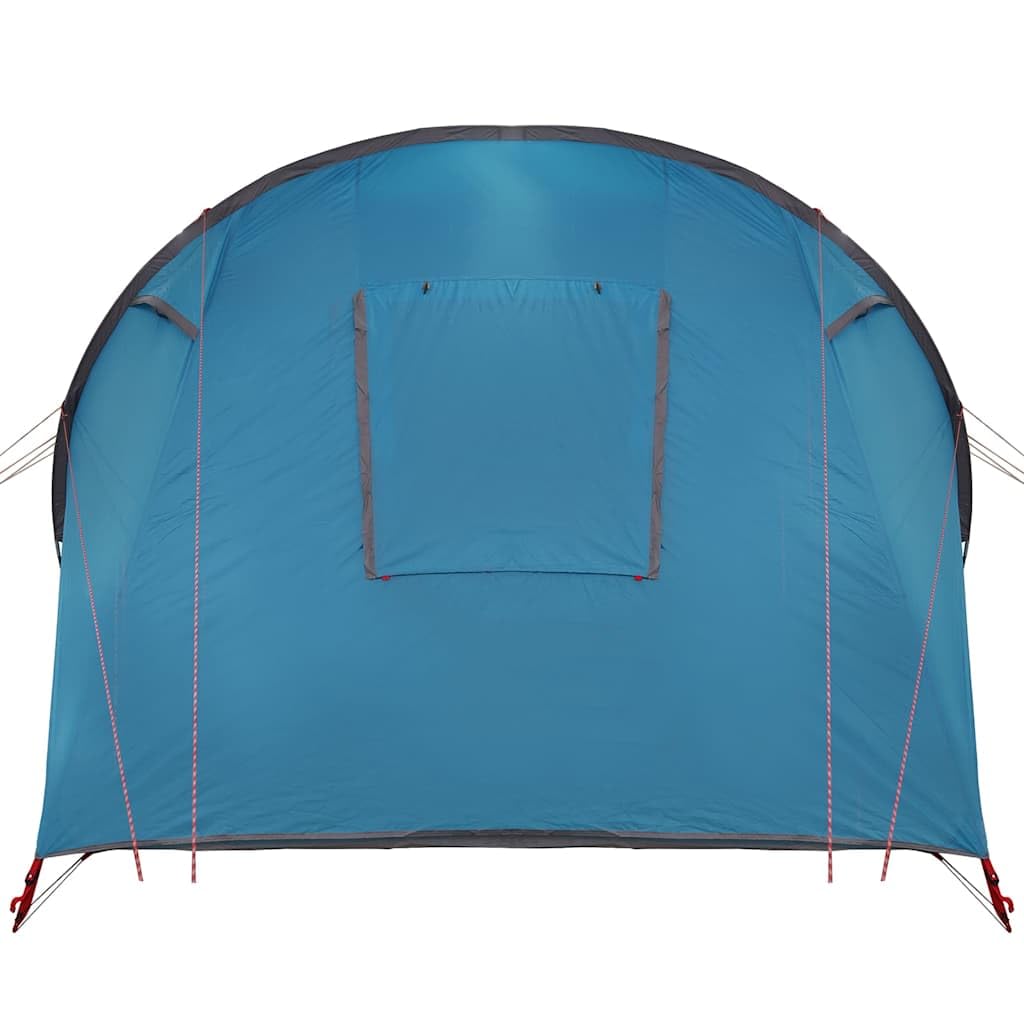 Namiot tunelowy dla 4 osób, niebieski, szary, poliester 185T, powlekany PU, 740 x 370 x 220 cm, wodoszczelny, odporny na promieniowanie UV, namiot kempingowy, namiot kempingowy, namiot dla 4 osób
