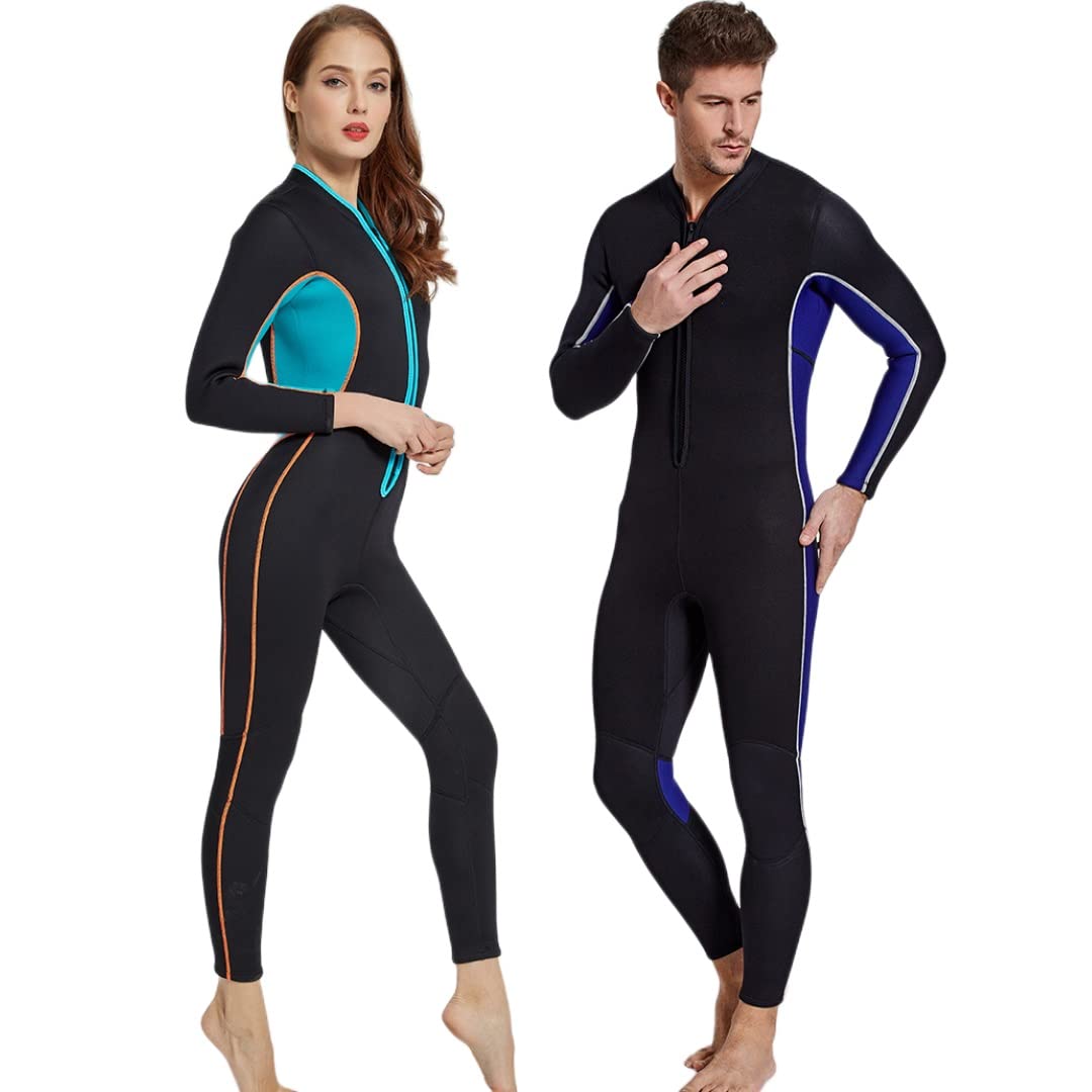 Combinaisons de plongée en néoprène pour femmes et hommes 3 mm Combinaison de plongée intégrale Combinaison de plongée (Couleur : femmes, taille : XXL)