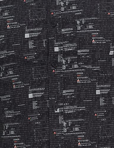 Image of Spykar Men Printed Full Sleeve Slim Fit Shirt Black