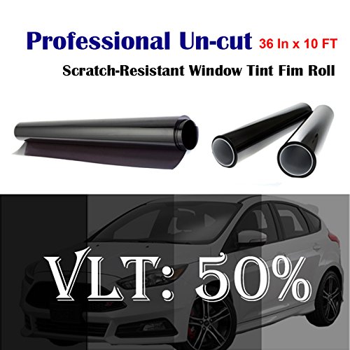 Mkbrother Uncut Roll Window Tint Film 50% VLT 36" in x 10' Ft