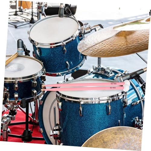 Par de baquetas de percusión con cabeza de fieltro y mango cómodo miniatura 6