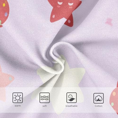 Christmas Stars Pattern Soft Girls' Panties Breathable Toddler Underwear for Young Girls in Sizes 2T,3T, 4T, 5T, 6Y and 8Y3