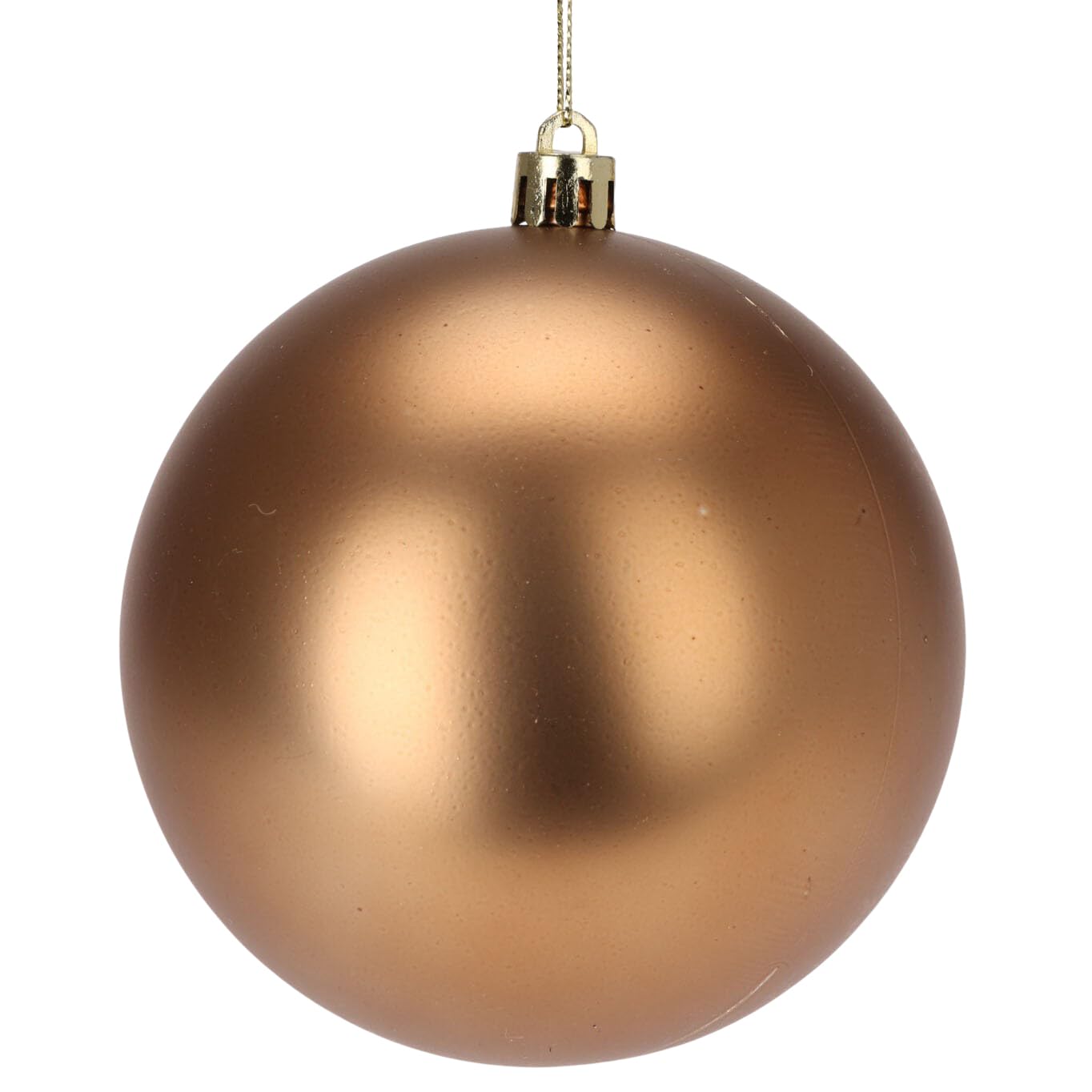 6 x Weihnachtskugeln aus Kunststoff Ø 14 m - Amber