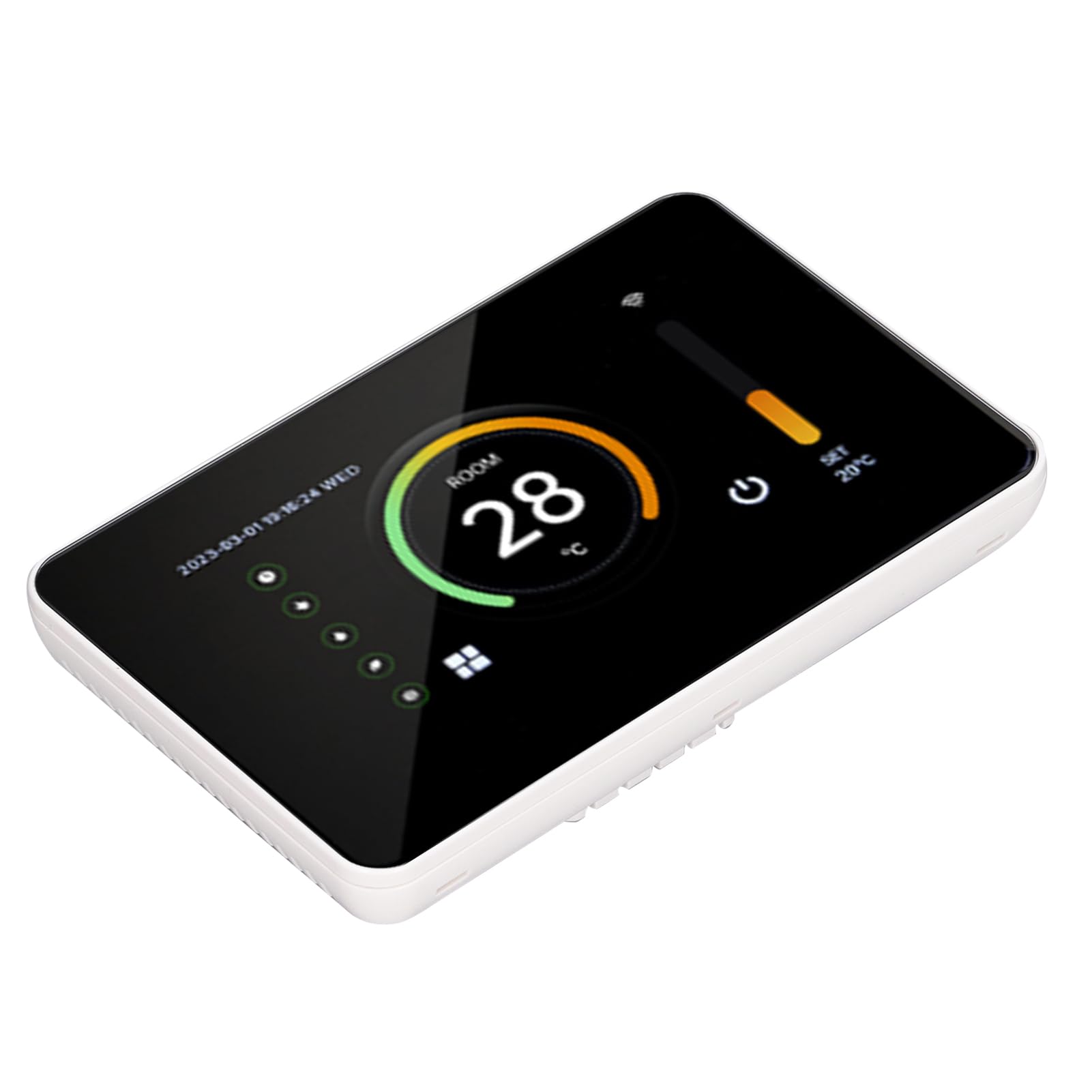 Termostato Inteligente WiFi, Termostato Doméstico Inteligente, Calefacción Eléctrica de Agua por Suelo, Termostato Digital de Control de Teléfono Celular con Pantalla de 4,3 (16A)