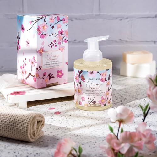 Image of ROMIIE ZOI Foaming Hand Soap, Cherry Blossom, 500ml / 16.8fl.oz | With Gift Box, Gentle cleansing, nourishes skin without drying
