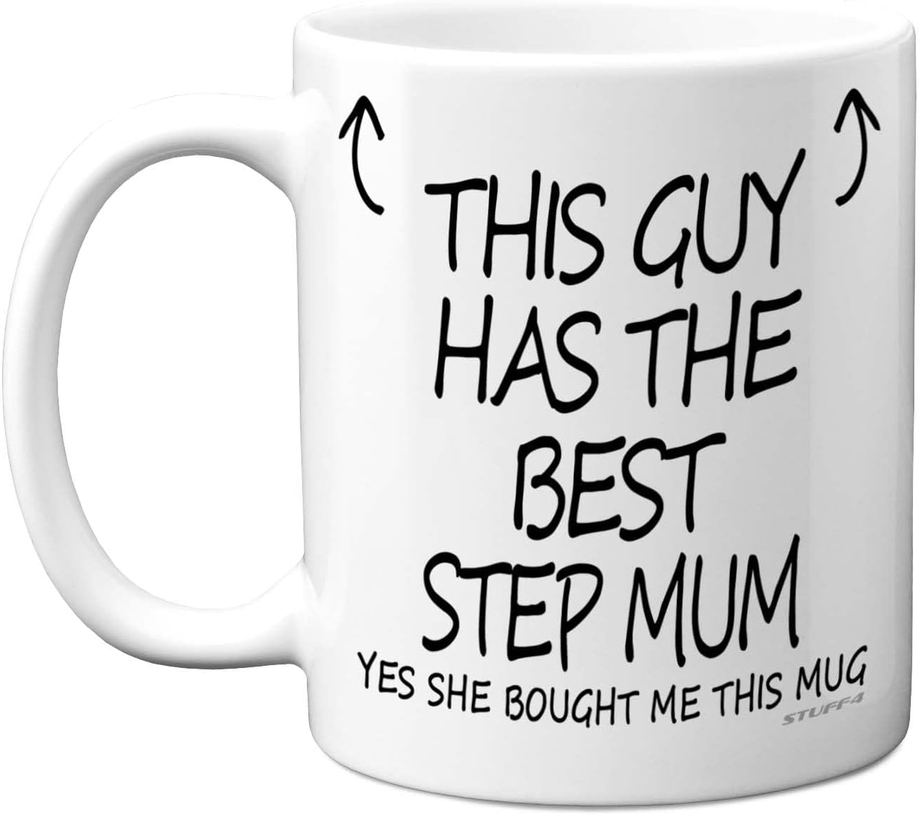 Stuff4 This Guy Has The Best Step Mum Mug, Step Mum Gifts, 11oz Ceramic Dishwasher Safe Coffee Mugs