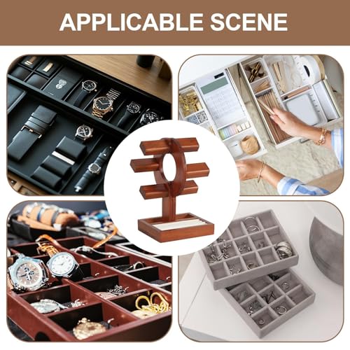 Support multifonction pour bagues montres et boucles d'oreilles - 7