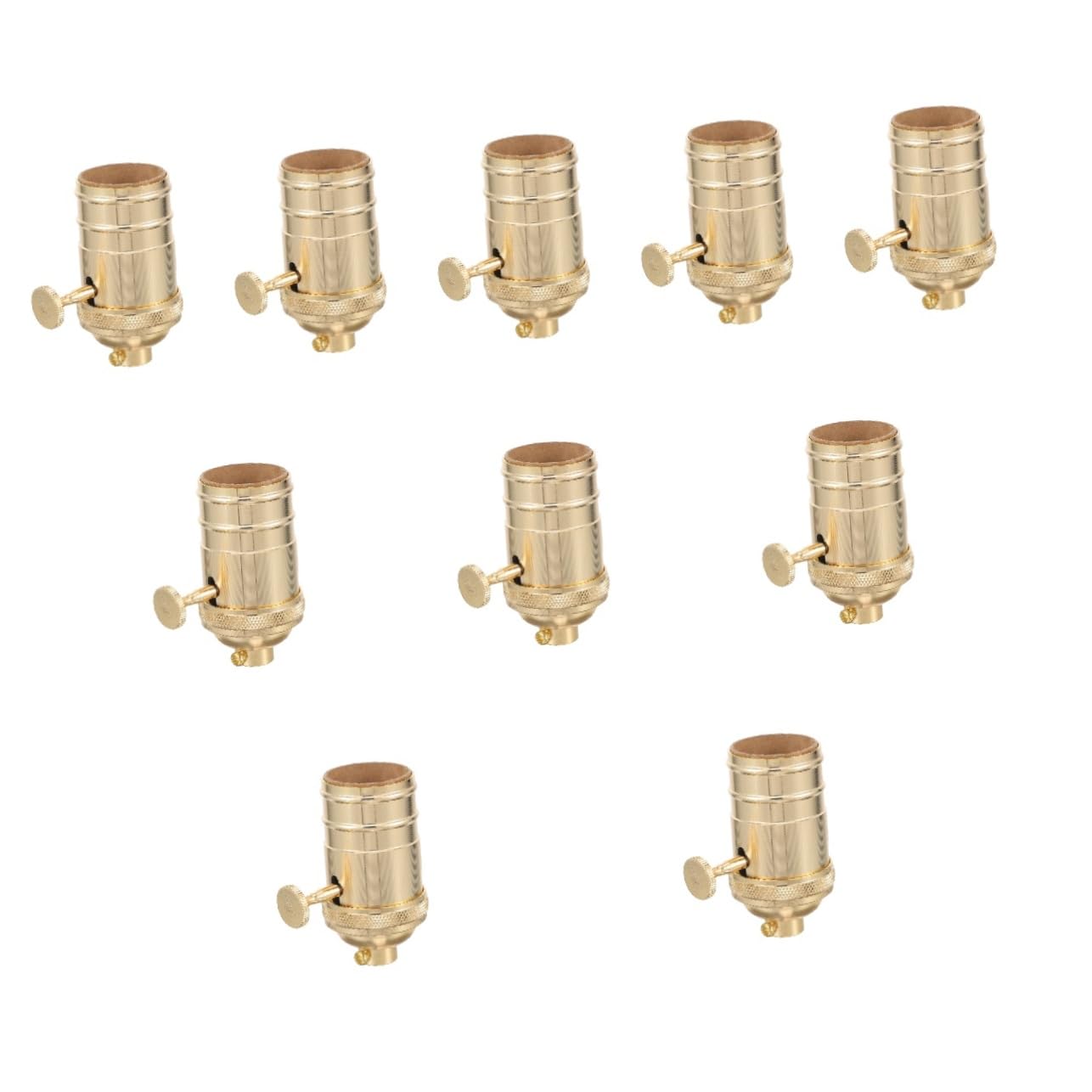 Uonlytech 10pièces Douille De Lampe Vintage Avec à Bouton Support De Ampoule Rétro Pour Éclairage Décoratif Salons Restaurants Et Bars