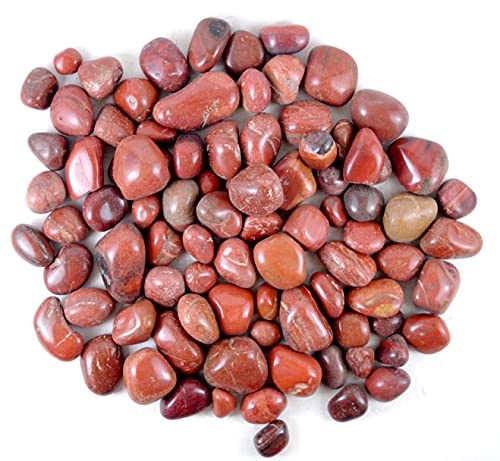 Image of Red Jasper Pebbles for Decoration and Pebbles for Plants Pots, Table Decor, Home Decor, Vase Fillers - Decorative Pebbles Stones (2.9 Kgs, Red Jasper Pebbles)