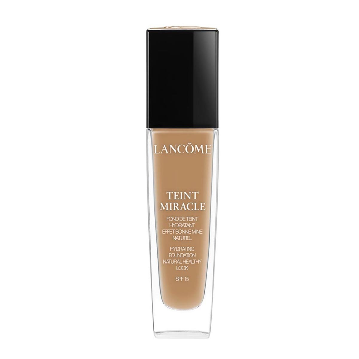 Lancôme Teint Miracle 10 Beige Praline, feuchtigkeitsspendende Foundation in Beige mit mittlerer Deckkraft, langanhaltender Glow, 30ml