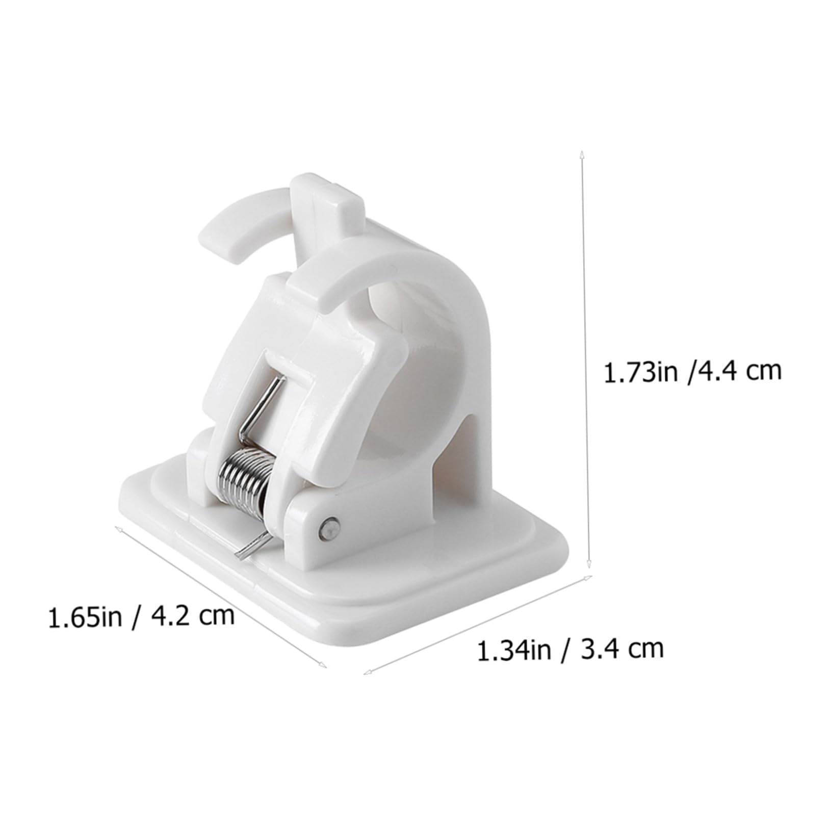 Alipis 30 Supporti per Ganci per Tendaggi Supporto per Montaggio A Parete Staffa per Mensola per Tubo in ABS Staffa per Asta per Tendaggi