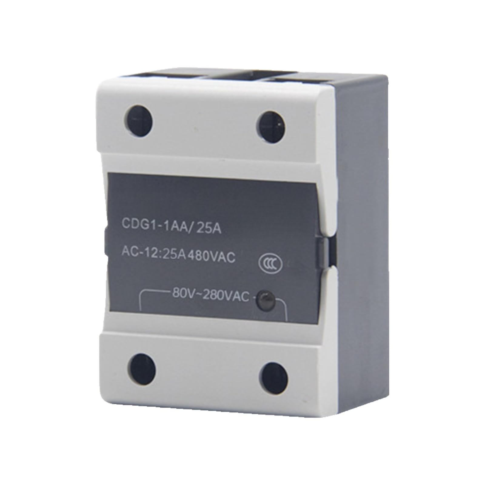 Relé estado sólido monofásico Ssr-Cdg1-Da 24V DC control AC 12 40A(CDG1-1AA 80A)