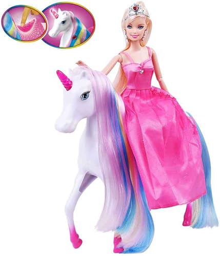 Miniatura 9 de Muñeca mágica de unicornio y princesa, juguetes de unicornio para niñas de 3 años en adelante, regalos para Navidad, cumpleaños para niños y niñas