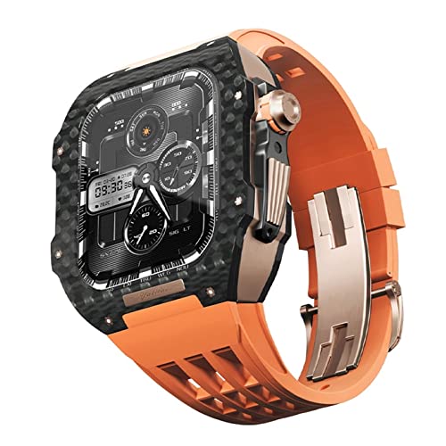 Bracelet fibre de carbone pour Apple Watch 44 45 mm