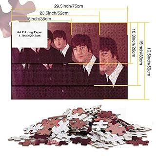 Puzzles pour Adultes 300 pièces Les Beatles Puzzle pour Adultes 300 pièces Groupes célèbres Puzzles pour Adolescents Puzzle Jeu Jouet Cadeau 300pcs (40x28cm) - Les Beatles, Paul McCartney, John Lennon, RIngo Starr, George Harrison Puzzles pour Adultes 300 pièces Les Beatles Puzzle pour Adultes 300 pièces Groupes célèbres Puzzles pour Adolescents Puzzle Jeu Jouet Cadeau 300pcs (40x28cm) – Image 5