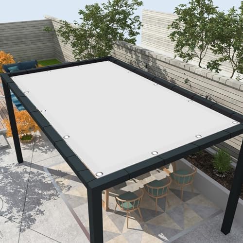 Voile d'ombrage rectangulaire imperméable extérieur résistant UV