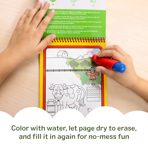 Image of Melissa & Doug Water Wow! Mess Free Coloring Book, Reusable Water-Reveal Activity Pad, On The Farm, Travel Toys, Party Favors, for Toddlers & Kids Ages 3+