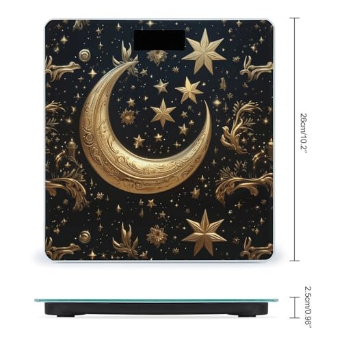 Báscula Digital Corporal Golden Stars and Moon Alta Precisión miniatura 2