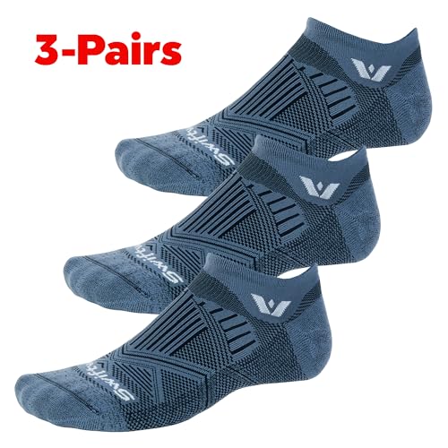 Image of Swiftwick- ASPIRE (3 Pairs) No-Show Running Socks, Cycling Socks, Compression Fit
