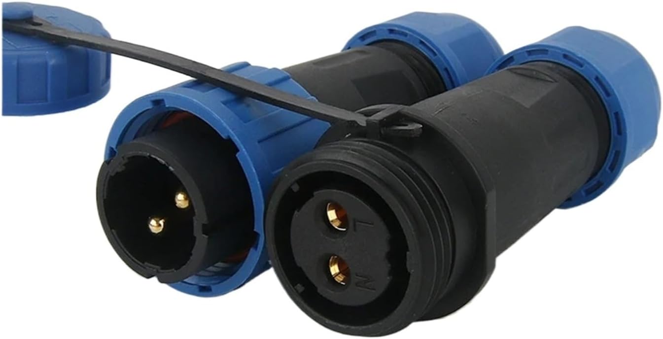 Connector male plug and female socket 2/3/4/5/6/7/9 pin panel mount wire cable connector(LD28-7 25A)