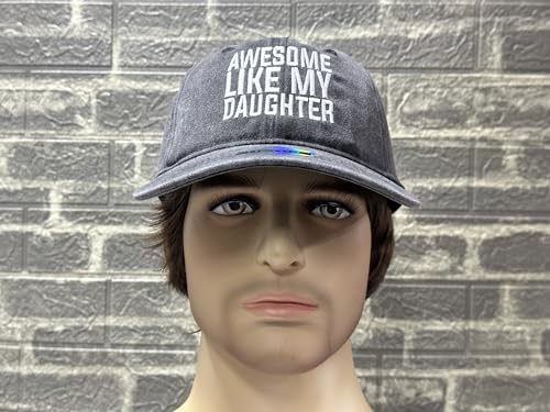 Image of Embroidered Adjustable Baseball Hat for Men Women, Washed Cotton | Premium Embroidery Design, Adjustable Metal Buckle Closure, Simple Lifestyle Wear