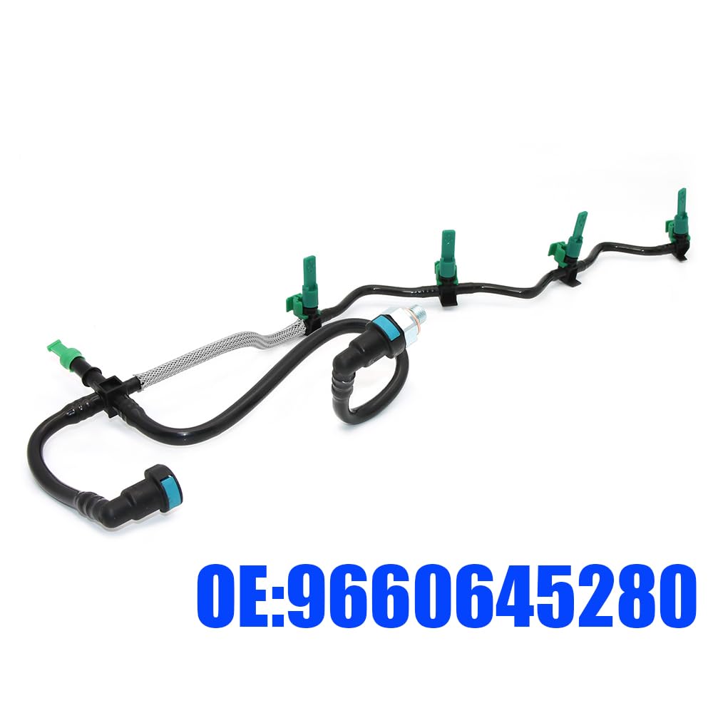 Tubo di ritorno dell'iniettore carburante for perdite FWD, for Ford, relè di transito, for Peugeot, Boxer 6C1Q-9K022-AG 9660645280 1574.L4 1473393 Tubo di ritorno del carburante