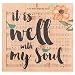P. Graham Dunn It is Well with My Soul Sheet Music Design 10 x 10 Wood Pallet Design Wall Art Sign Plaque