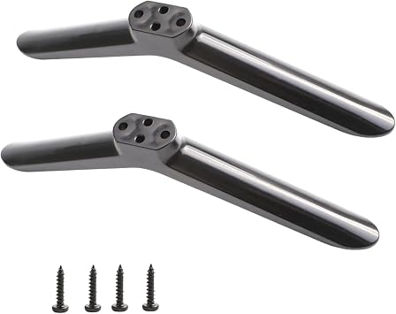 TV Stand Base Pedestal Feet, TV Legs Compatible with Samsung LG Sharp TVs, Replacement Stand for 24in to 55in TVs, Non-Slip Plastic TV Feet with Screws Included