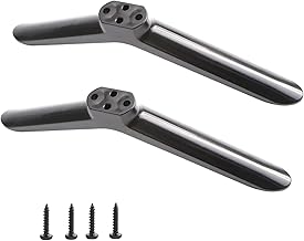 TV Stand Base Pedestal Feet, Universal TV Legs Compatible with Samsung LG Sharp TVs, Replacement Stand for 24in to 55in TVs, Non-Slip Plastic TV Feet with Screws Included