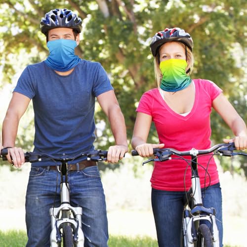Image of Geyoga 6 /9 Pcs Summer UV Protection Cooling Neck Gaiter Scarf Face Clothing Neck Gaiter Mask Sunscreen Breathable Bandana