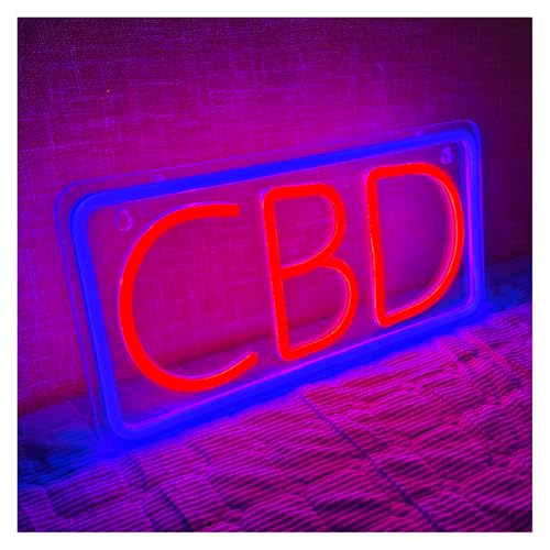 Panneau CBD néon avec chaîne robuste : devenez visible de loin en vitrine