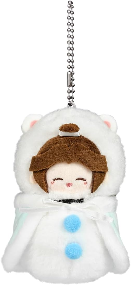 THE UNTAMED Heaven Officials Blessing Snowman Plush Keychain Pendant, Anime Merchandise Backpack Accessory