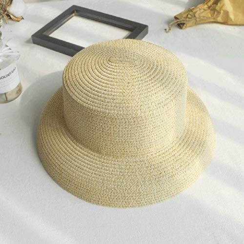 Chapeau de plage pliable YXWYXWA en paille pour voyager sans déformer son chapeau