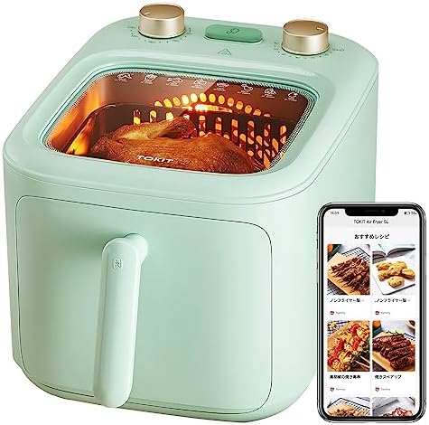 Amazon.co.jp: TOKIT ノンフライヤー 5L大容量 エアフライヤー 電気 
