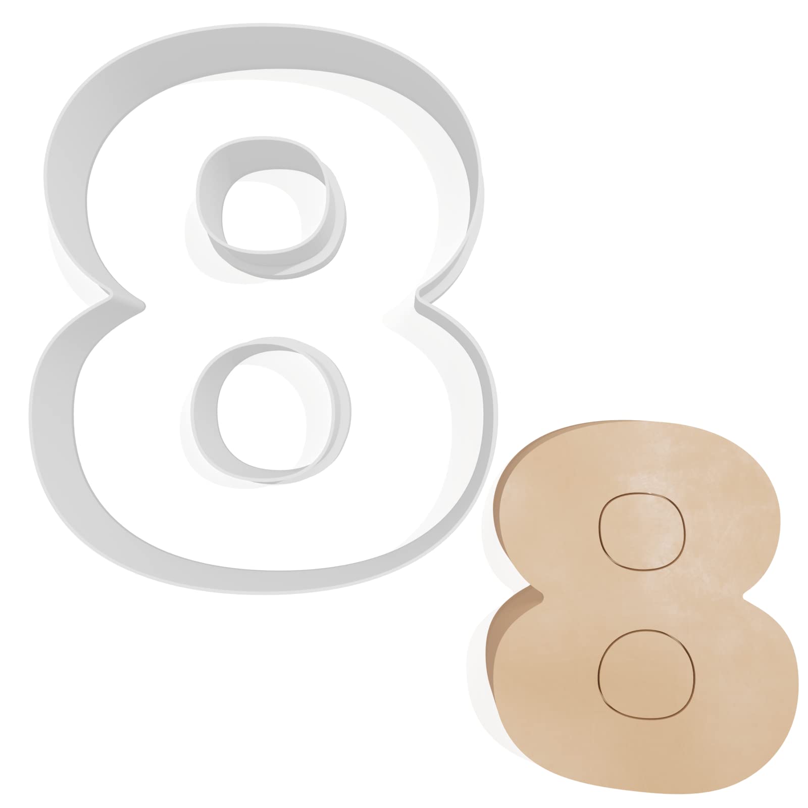 Number 8 Cookie Cutter - 3 Sizes