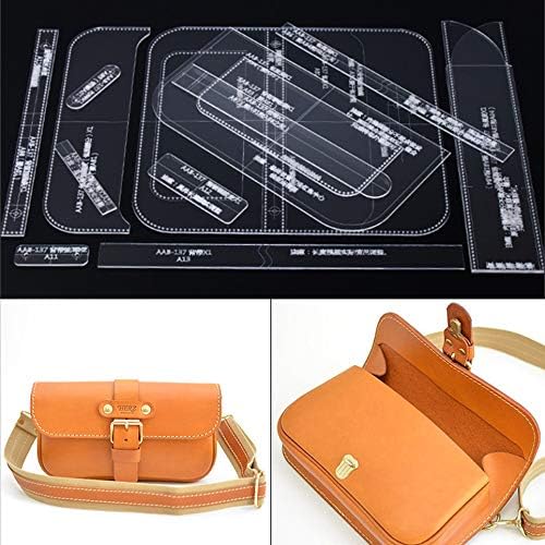 AAB-137 Men Chest Bag Acrylic Template Leather Pattern Acrylic Leather Pattern Leather Templates for Bags
