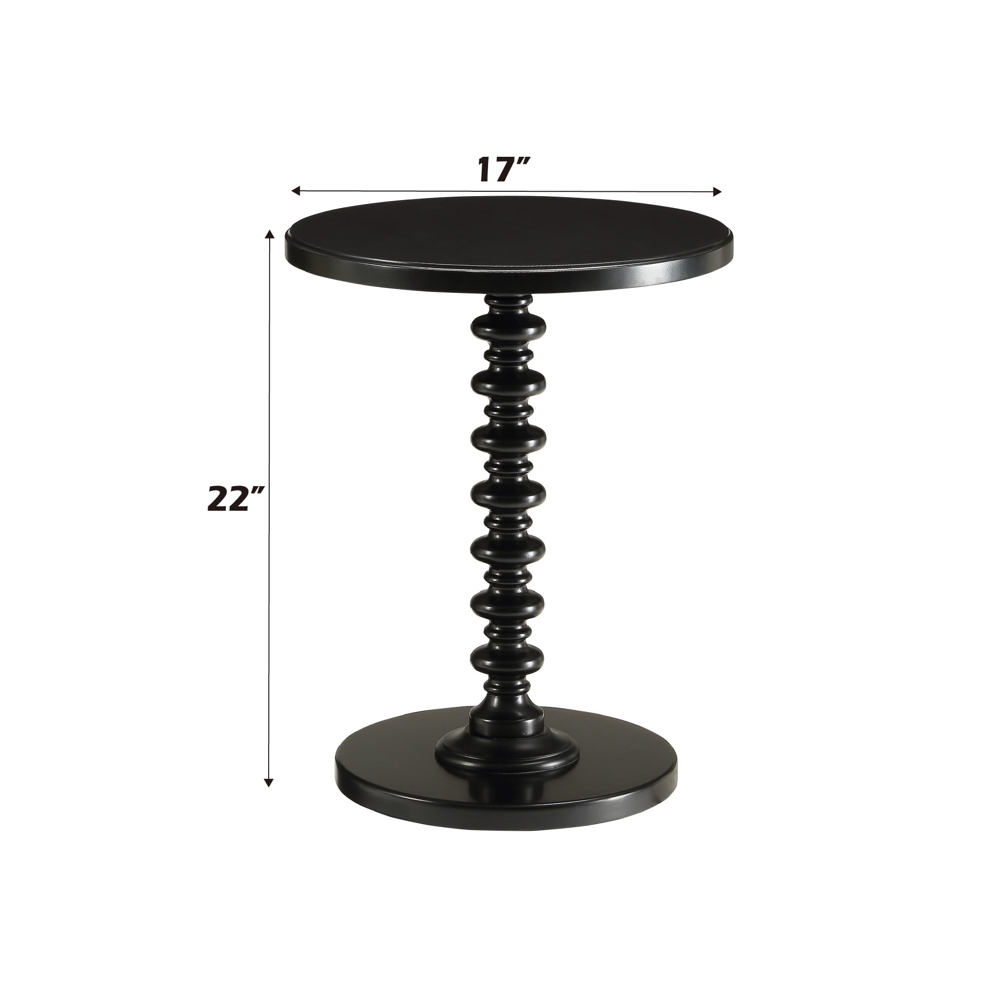 Amazon.com: Acme Acton End Table in Black : Home & Kitchen