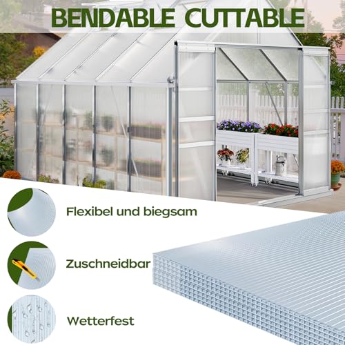 Plaques alvéolaires en polycarbonate découpables contre la grêle - 4