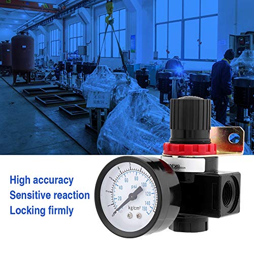 BR3000 Pressure Regulator Valve Aluminum Alloy Adjustable Pressure