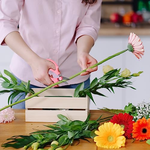 Juego de 12 tijeras para jardín Lasnten rosa miniatura 4