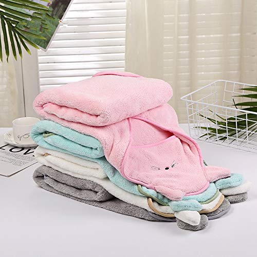 Asciugamano da bagno per bambini Asciugamano da bagno per bambini 90 * 90 cm Asciugamano per neonati in pile corallo con cappuccio