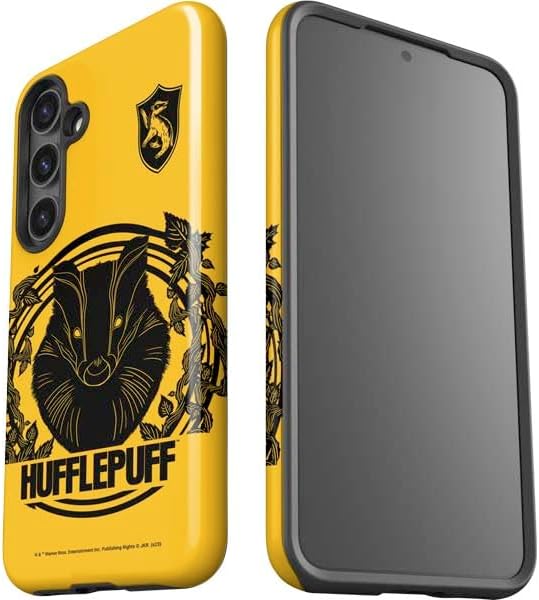 Skinit Impact Phone Case Compatible with Galaxy S24 Plus - Officially Licensed Wizarding Worlds Harry Potter Hufflepuff Illustration Design