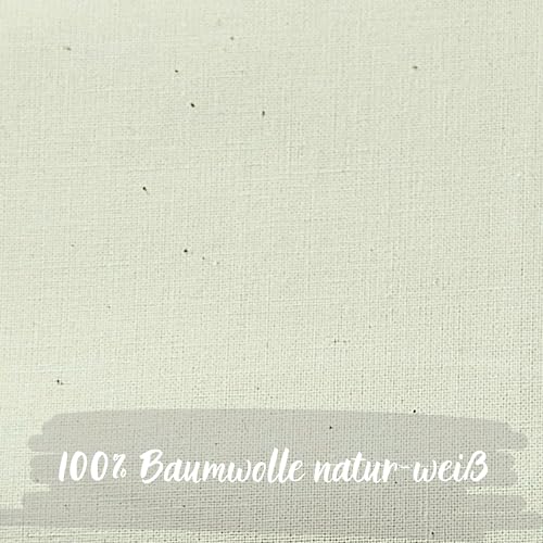 Solvera_Ltd Baumwollstoff Meterware Natur Reiner BioBaumwolle Stoff - Dekostoff zum Nähen, Canvas Baumwolltuch, modische Muster, Nähstoffe (1m 1 Stück)