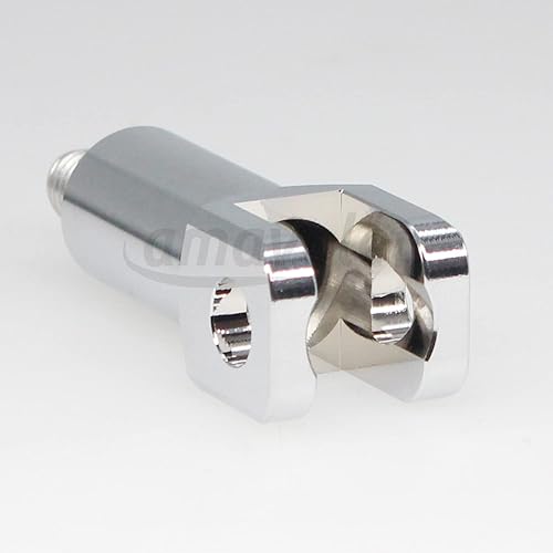 Miniatura 4 de Soporte de clavija de pie de pasajero Soportes Kit de horquilla compatible con Harley Davidson Softail 2000-2006. (cromo)