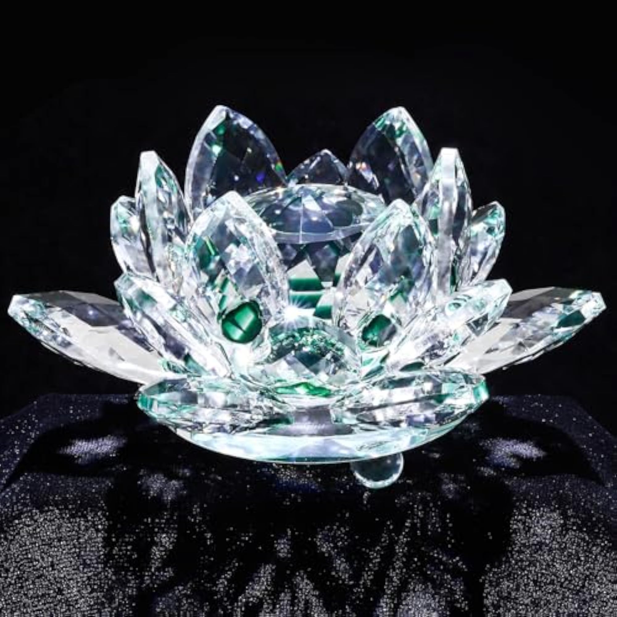 Crystal Lotus Flower Sun Catcher Ornament