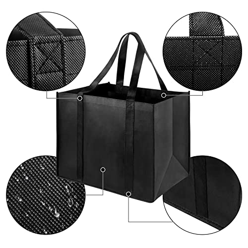 LadyRosian-10-Pack-Heavy-Duty-Kitchen-Reusable-Grocery-Bags-Durable-XL-Shopping-Bags-Tote-Bags-with-Handle-Can-Hold-45lbs