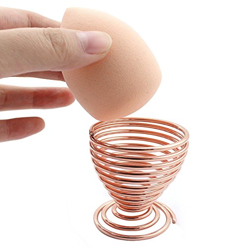 IBEET Sunmore Beauty Makeup Sponge Blender Holder, Makeup Sponges Rack Stand, Powder Puff Sponge Support Display Stand,Makeup Organizer Case - Rose Gold - 1 Piece - Thumbnail 7